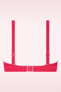 TC Beach - Triangle Push Up bikini top in felrood 3