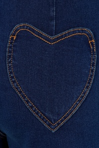 Banned Retro - Coco Love Denim shorts in denim blauw 6