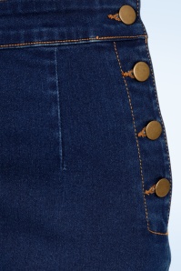 Banned Retro - Coco Love Denim shorts in denim blauw 4