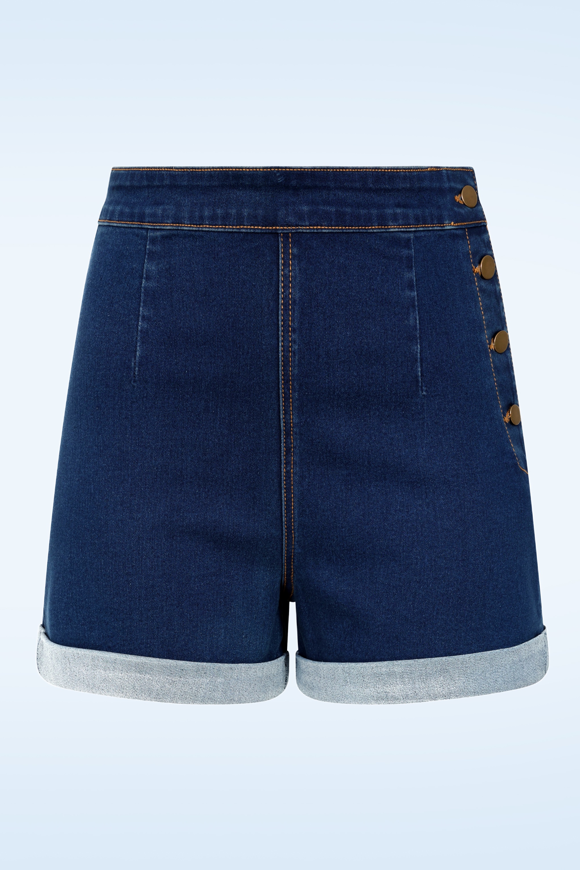 Banned Retro - Coco Love Denim shorts in denim blauw 3