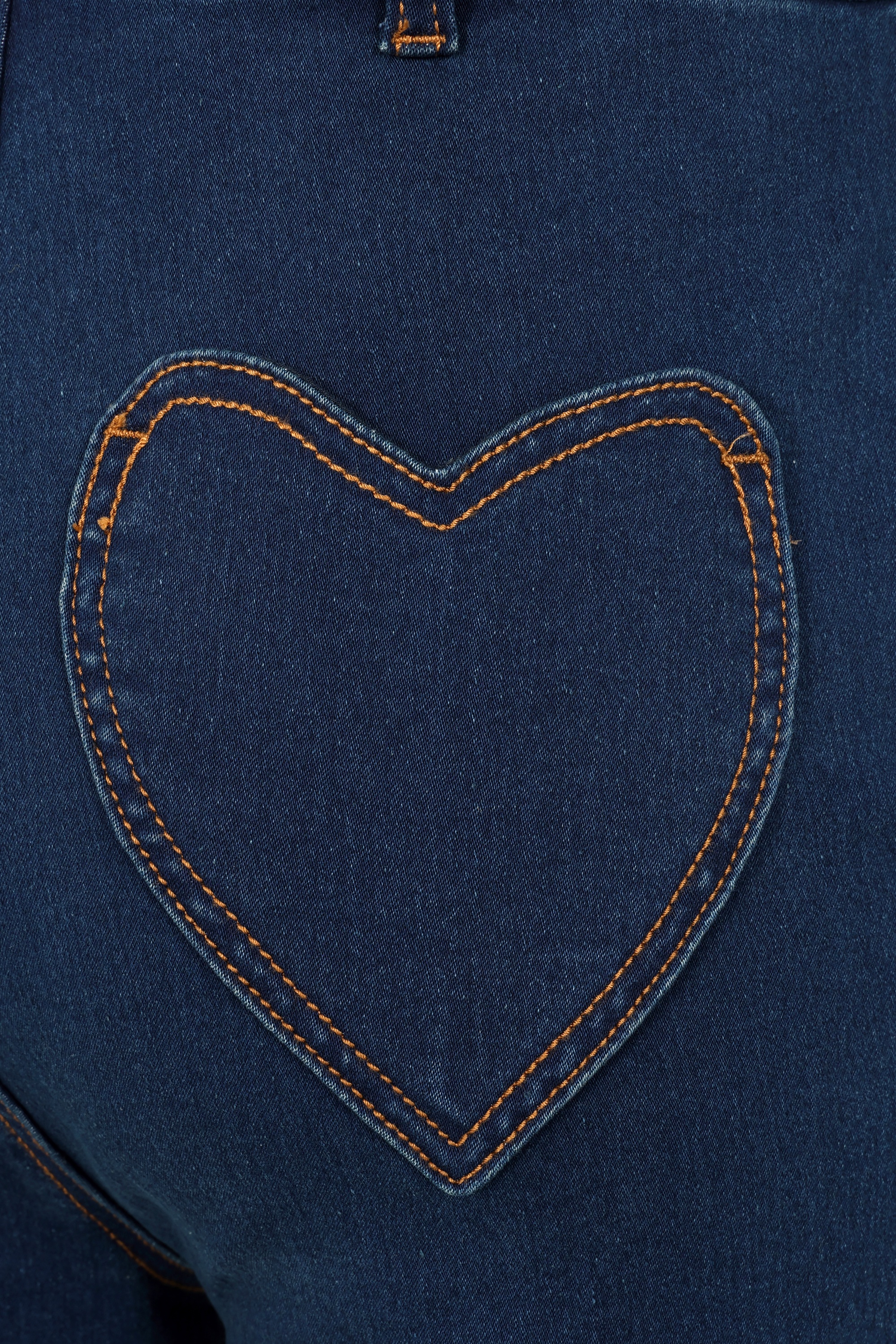 Banned Retro - Mandy Love Denim capri in denim blauw 6