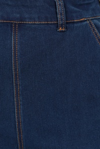 Banned Retro - Mandy Love Denim capri in denim blauw 4