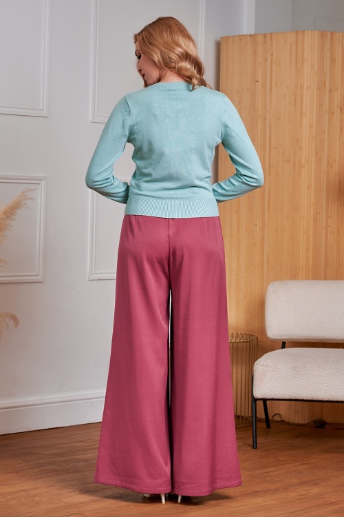 Banned Retro - Eliza pantalon in bordeauxrood 2