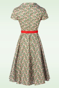 Topvintage Boutique Collection - Topvintage exclusive ~ Leona Bloom katoenen swing jurk in multi 6