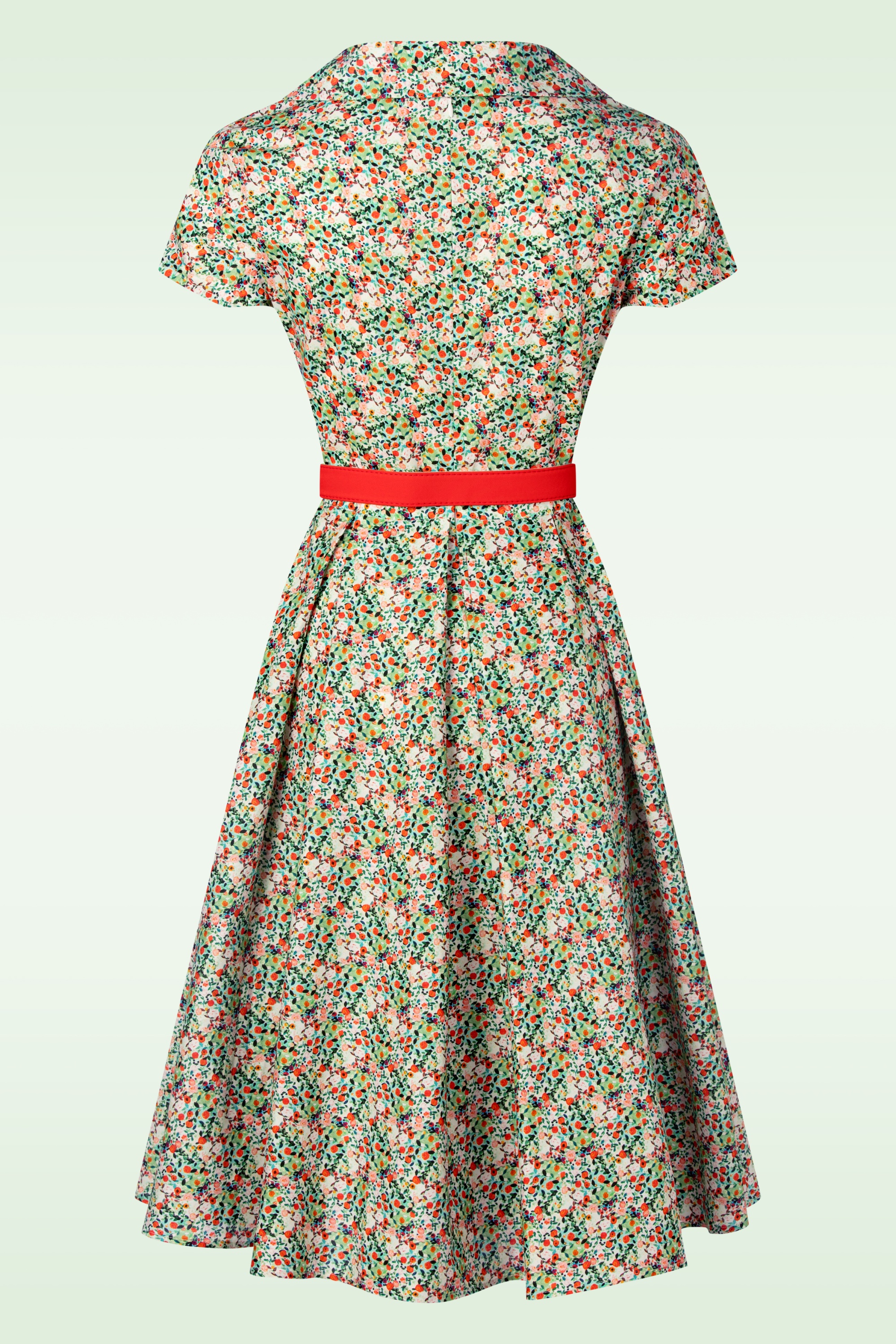 Topvintage Boutique Collection - Topvintage exclusive ~ Leona Bloom katoenen swing jurk in multi 6