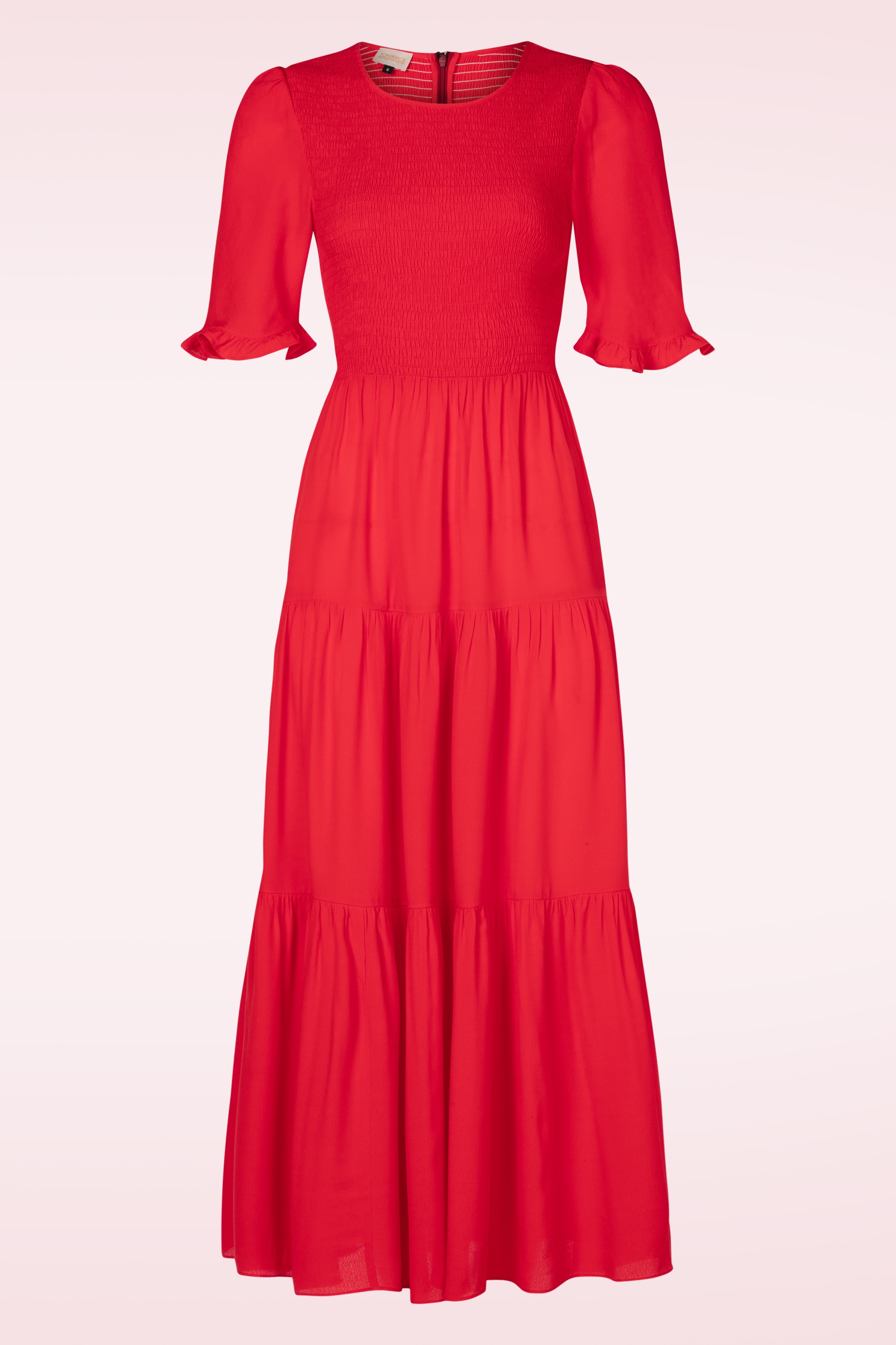 Topvintage Boutique Collection - Topvintage exclusive ~ Emily maxi jurk in rood