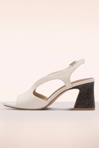 Tamaris - Jonie sandaaltjes met blokhak in crème 4
