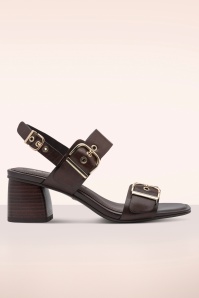 Tamaris - Dana sandaaltjes met blokhak in bruin