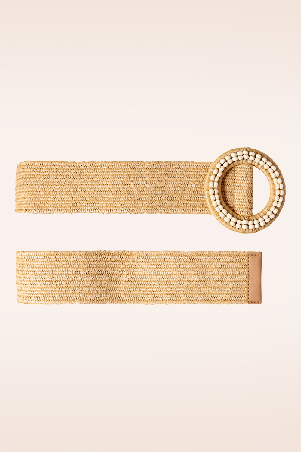 Smashed Lemon - Raffia riem in donker zand 3