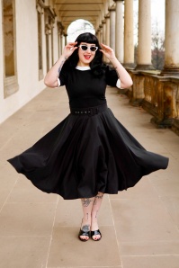 Vintage Chic for Topvintage - Topvintage exclusive ~ Cleo top in zwart en wit 2