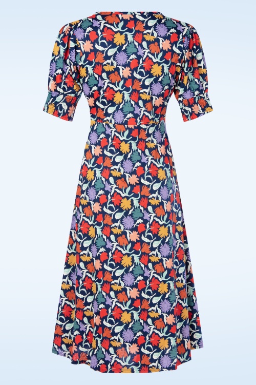 Seasalt - Fenil Empire Line midi jurk in Garden Floral Sea Cave 3