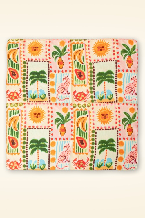 Princesse Nomade  - Carré de Soie zijden sjaaltje in Riviera  2