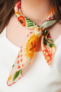 Princesse Nomade  - Carré de Soie zijden sjaaltje in Riviera  3