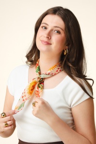 Princesse Nomade  - Carré de Soie zijden sjaaltje in Riviera 