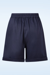 Topvintage Boutique Collection - Topvintage exclusive ~ Kiana short in marineblauw 5