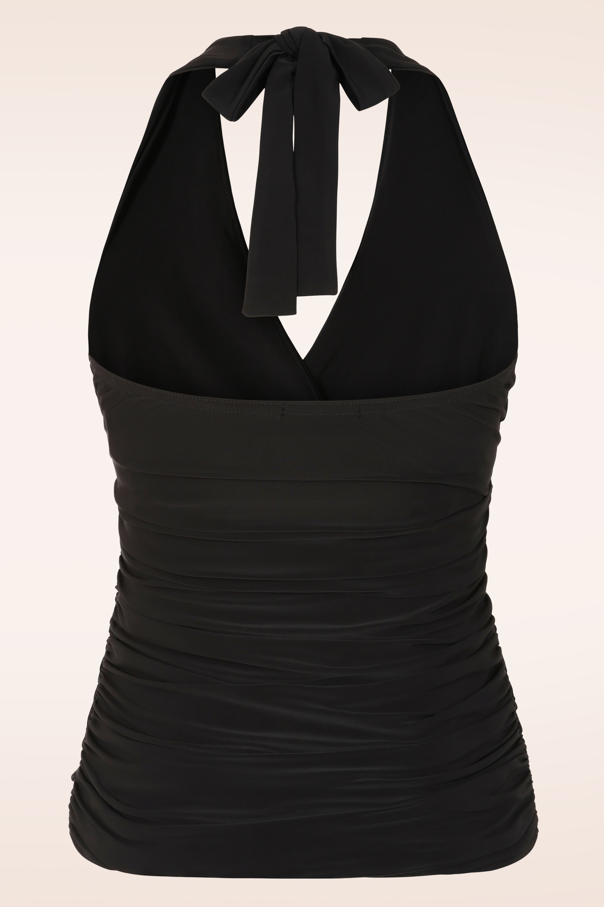 Vintage Chic for Topvintage - Topvintage exclusive ~ Valentina slinky haltertop in zwart 2