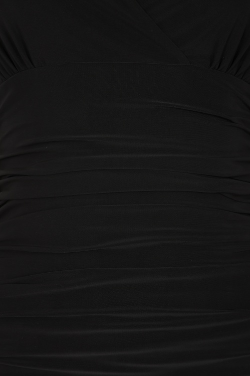 Vintage Chic for Topvintage - Topvintage exclusive ~ Valentina slinky haltertop in zwart 3