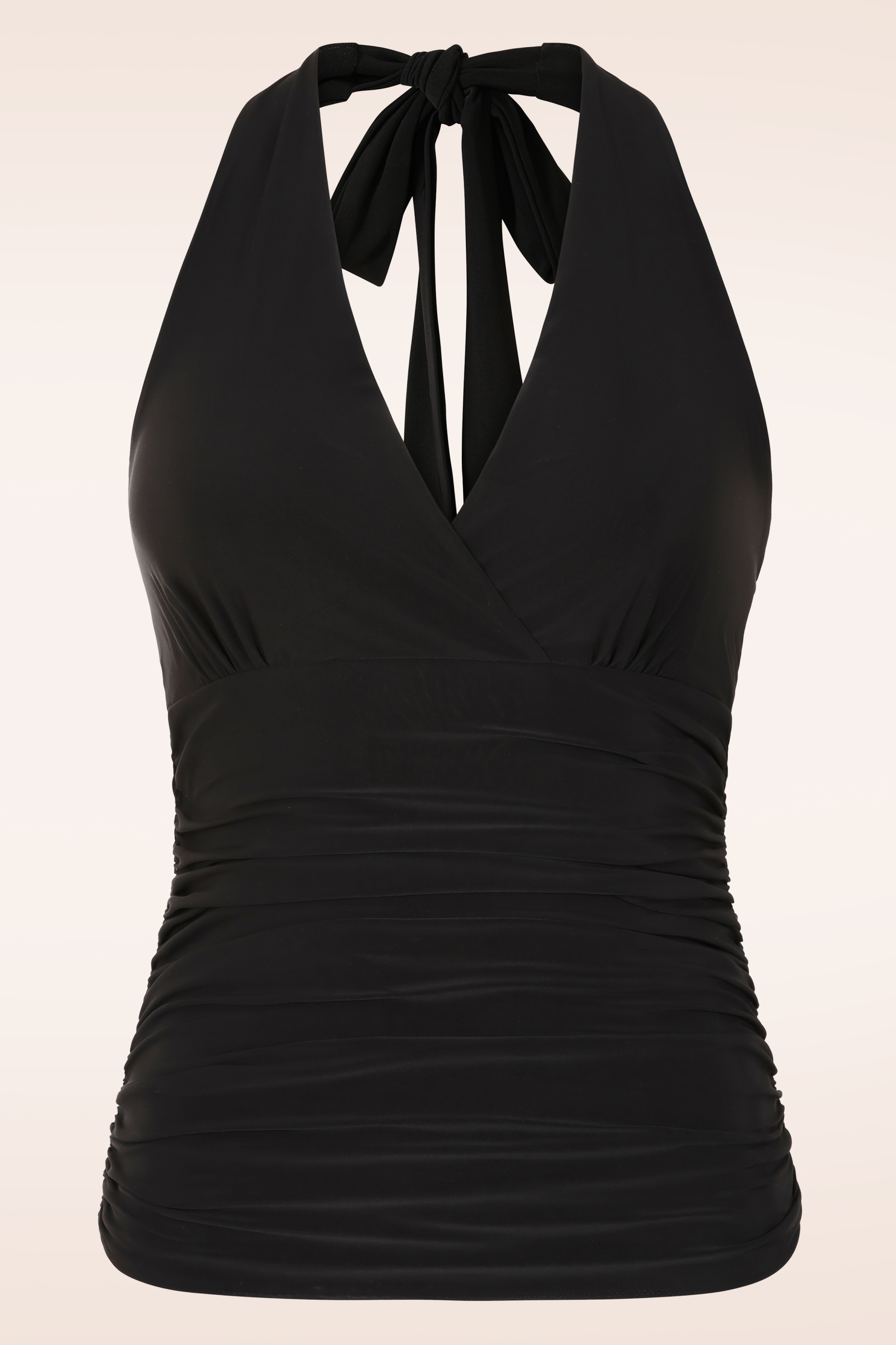 Vintage Chic for Topvintage - Topvintage exclusive ~ Valentina slinky haltertop in zwart