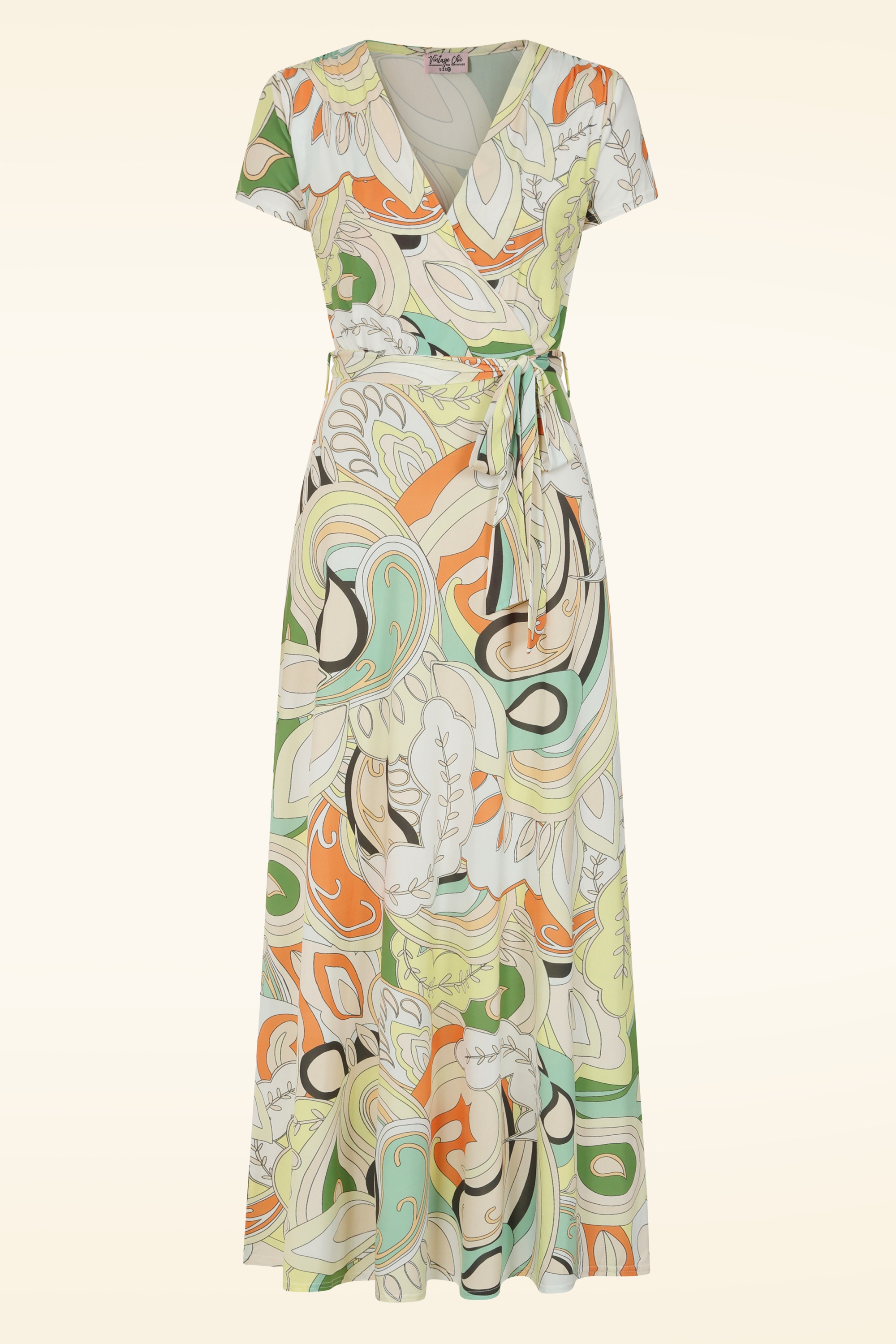 Vintage Chic for Topvintage - Topvintage exclusive ~ Euforia Elegance maxi jurk in multi