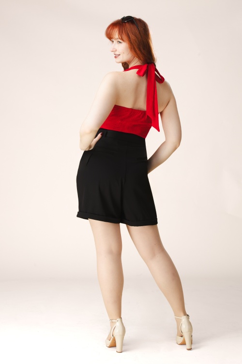 Topvintage Boutique Collection - Topvintage exclusive ~ Sophia short in zwart 3