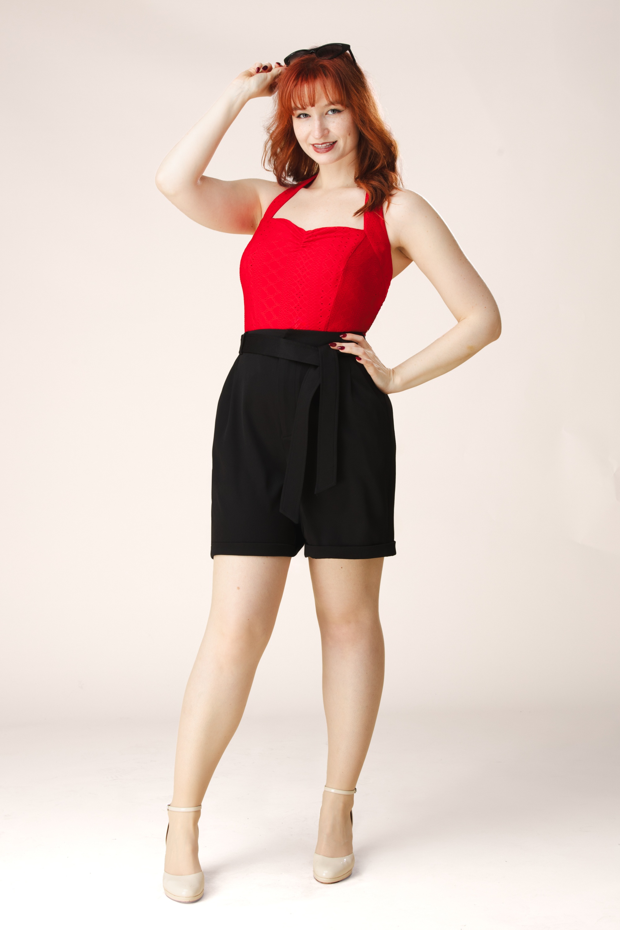 Topvintage Boutique Collection - Topvintage exclusive ~ Sophia short in zwart