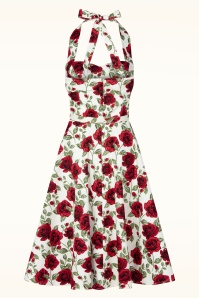 Topvintage Boutique Collection - Topvintage exclusive ~ Betty Rosetta swing jurk in wit 7