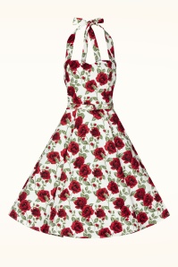 Topvintage Boutique Collection - Topvintage exclusive ~ Betty Rosetta swing jurk in wit 5