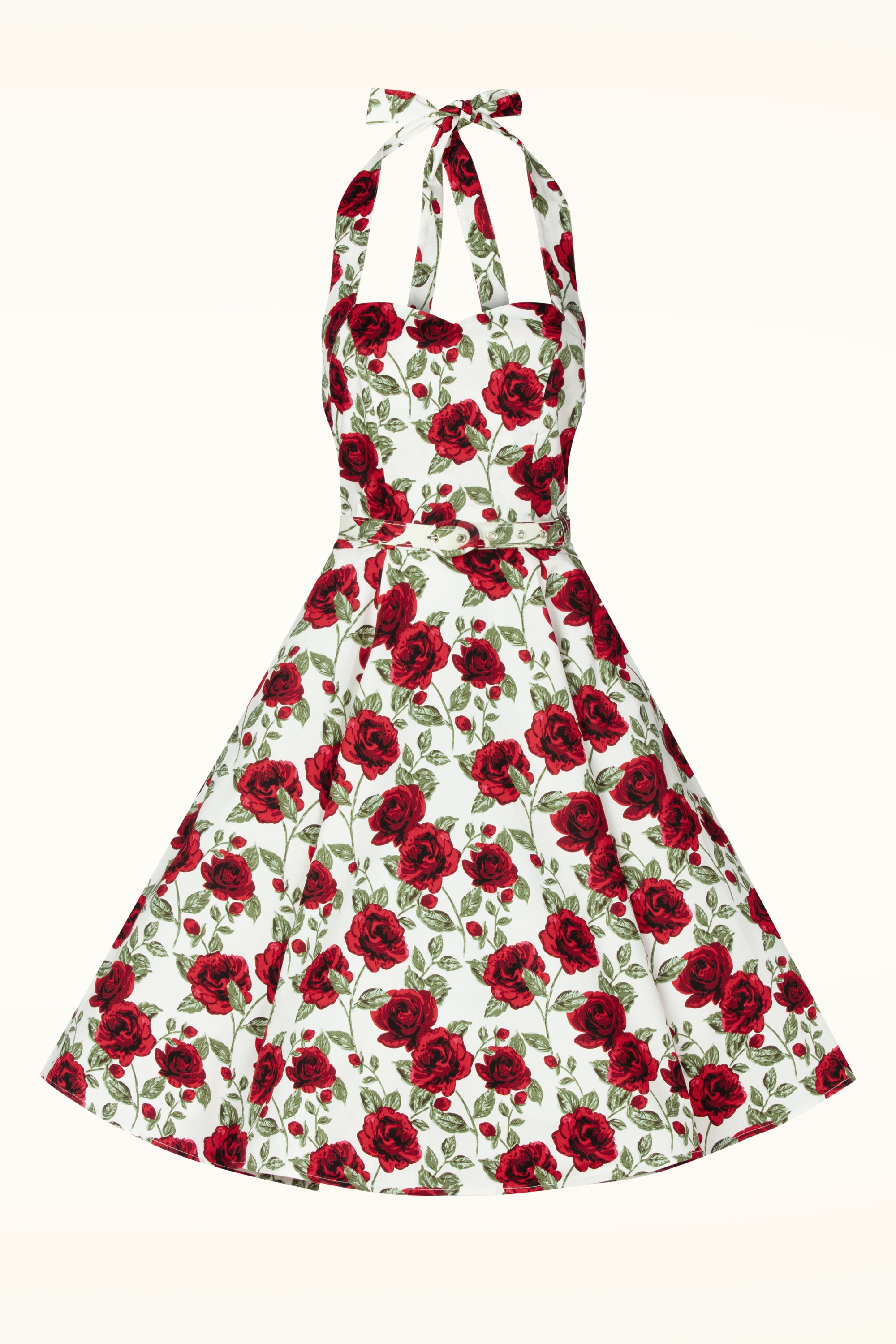 Topvintage Boutique Collection - Topvintage exclusive ~ Betty Rosetta swing jurk in wit 5