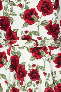 Topvintage Boutique Collection - Topvintage exclusive ~ Betty Rosetta swing jurk in wit 6