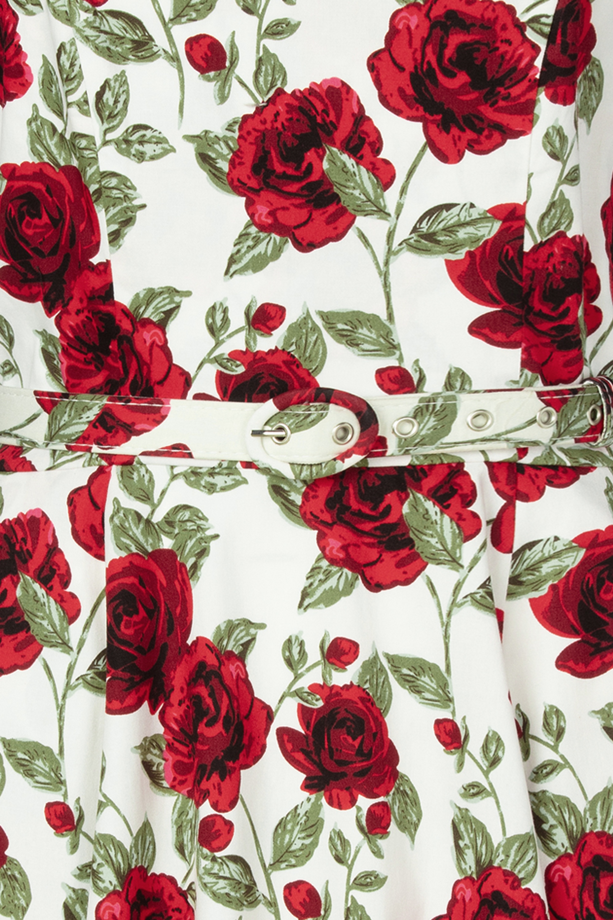 Topvintage Boutique Collection - Topvintage exclusive ~ Betty Rosetta swing jurk in wit 6