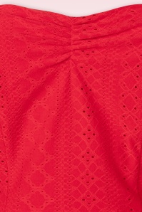 Topvintage Boutique Collection - Topvintage Exclusive ~ Betty Isabella top in rood 5