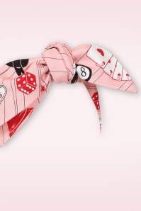 Banned Retro - Viva Las Vegas bandana in roze 3