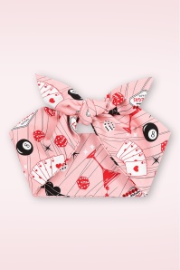 Banned Retro - Viva Las Vegas bandana in roze 2