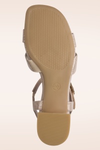 Jana Shoes - Sara Softline Vegan sandaaltjes in metallic beige 6