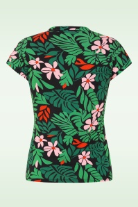 Blutsgeschwister - Mon Cher Cache-Coeur top in Dreaming Under Palm Leaf  3