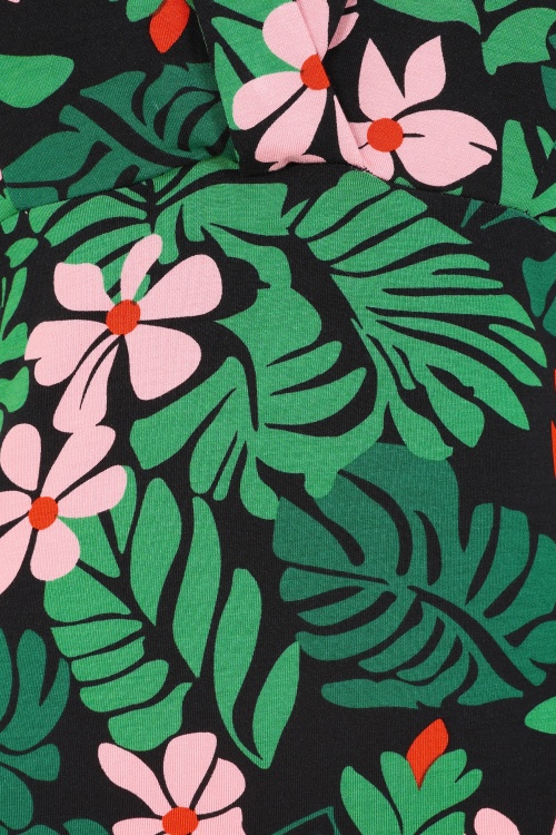 Blutsgeschwister - Mon Cher Cache-Coeur top in Dreaming Under Palm Leaf  2