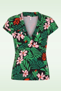 Blutsgeschwister - Mon Cher Cache-Coeur top in Dreaming Under Palm Leaf 