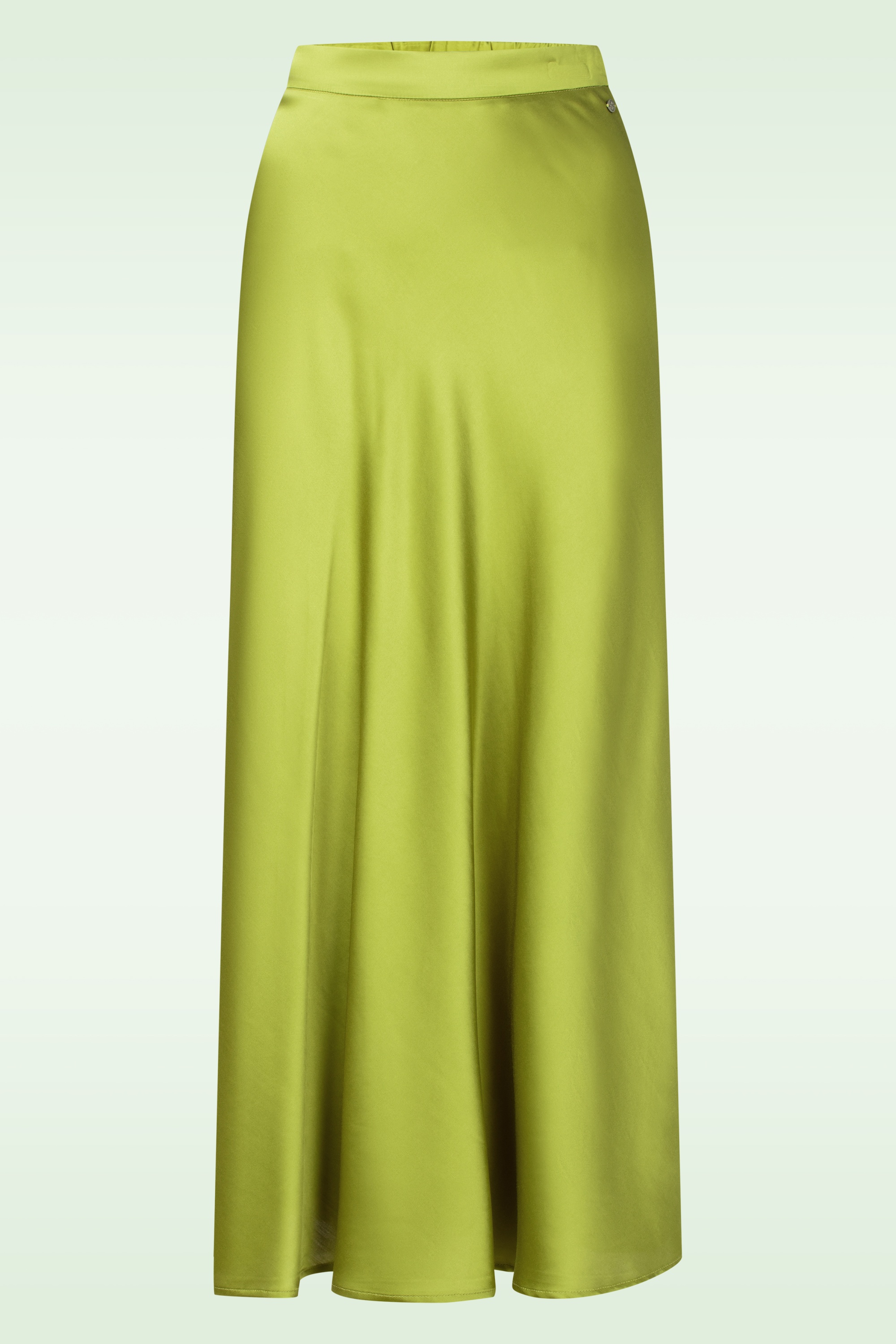 Surkana - Giselle Satin maxi rok in groen