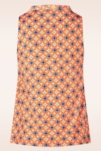 Surkana - Naranja V-neck top in oranje 3