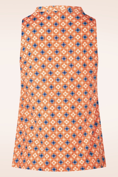 Surkana - Naranja V-neck top in oranje 3