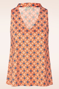 Surkana - Naranja V-neck top in oranje