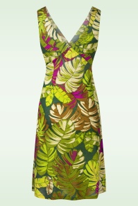 Surkana - Leafy Delight jurk in multi 3