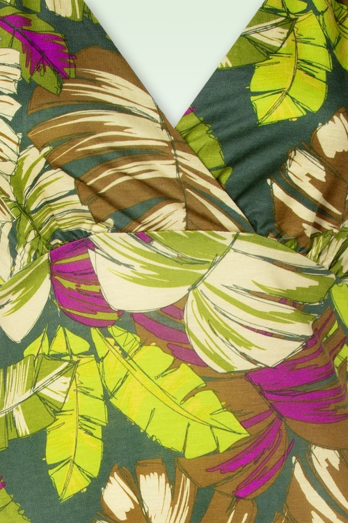 Surkana - Leafy Delight jurk in multi 2