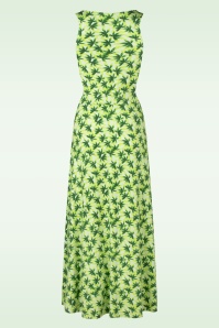 Surkana - Dani gedrapeerde strap jurk in lichtgroen 3