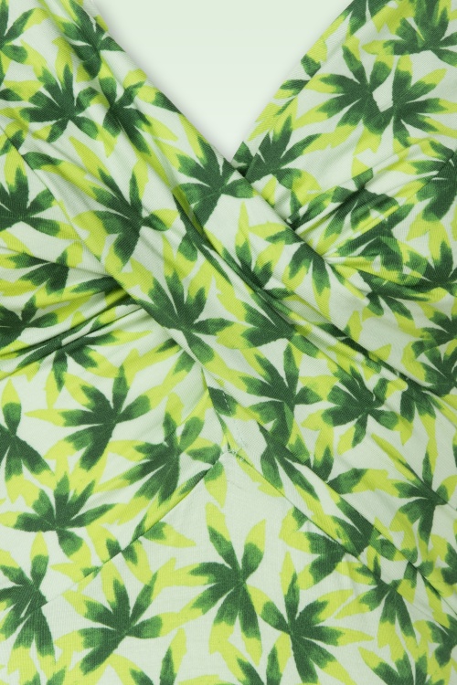 Surkana - Dani gedrapeerde strap jurk in lichtgroen 2