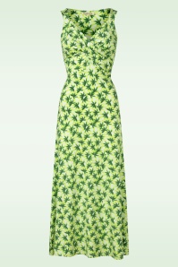 Surkana - Dani gedrapeerde strap jurk in lichtgroen