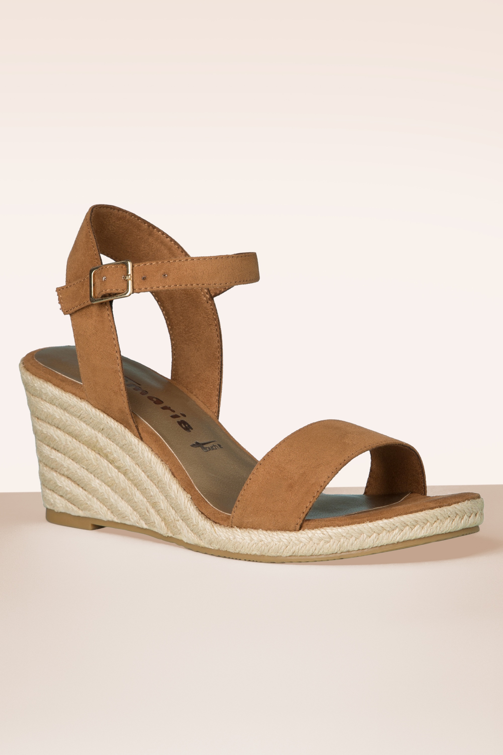 Tamaris - Winnie Sleehakschoenen in cognac 5