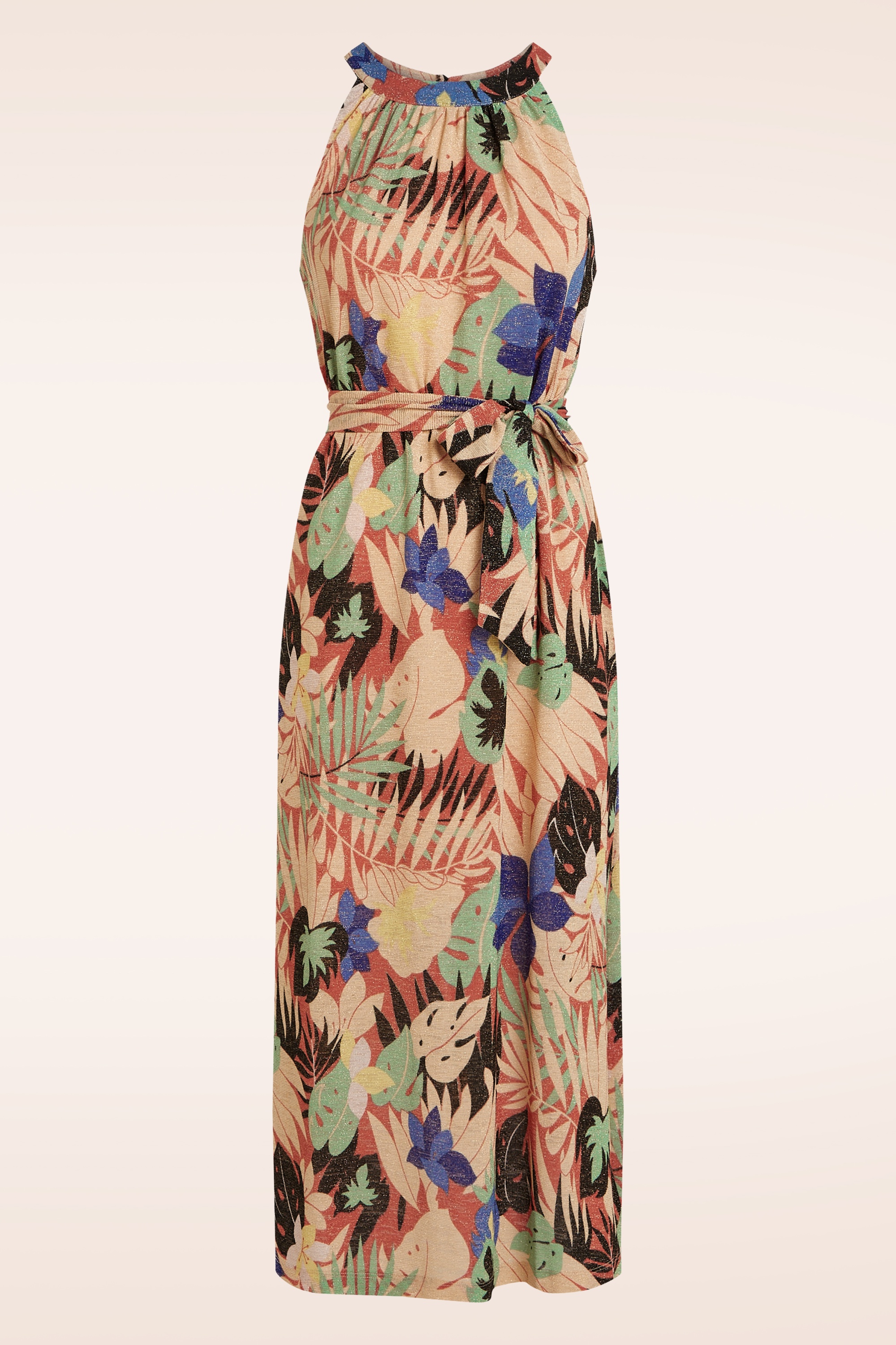 King Louie - Virna Mola jurk in langoustine oranje 2