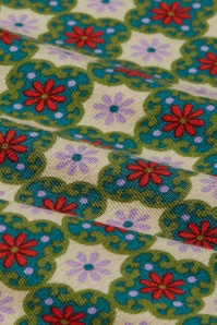 King Louie - Jade Double V- jurk in ponderosa groen 3