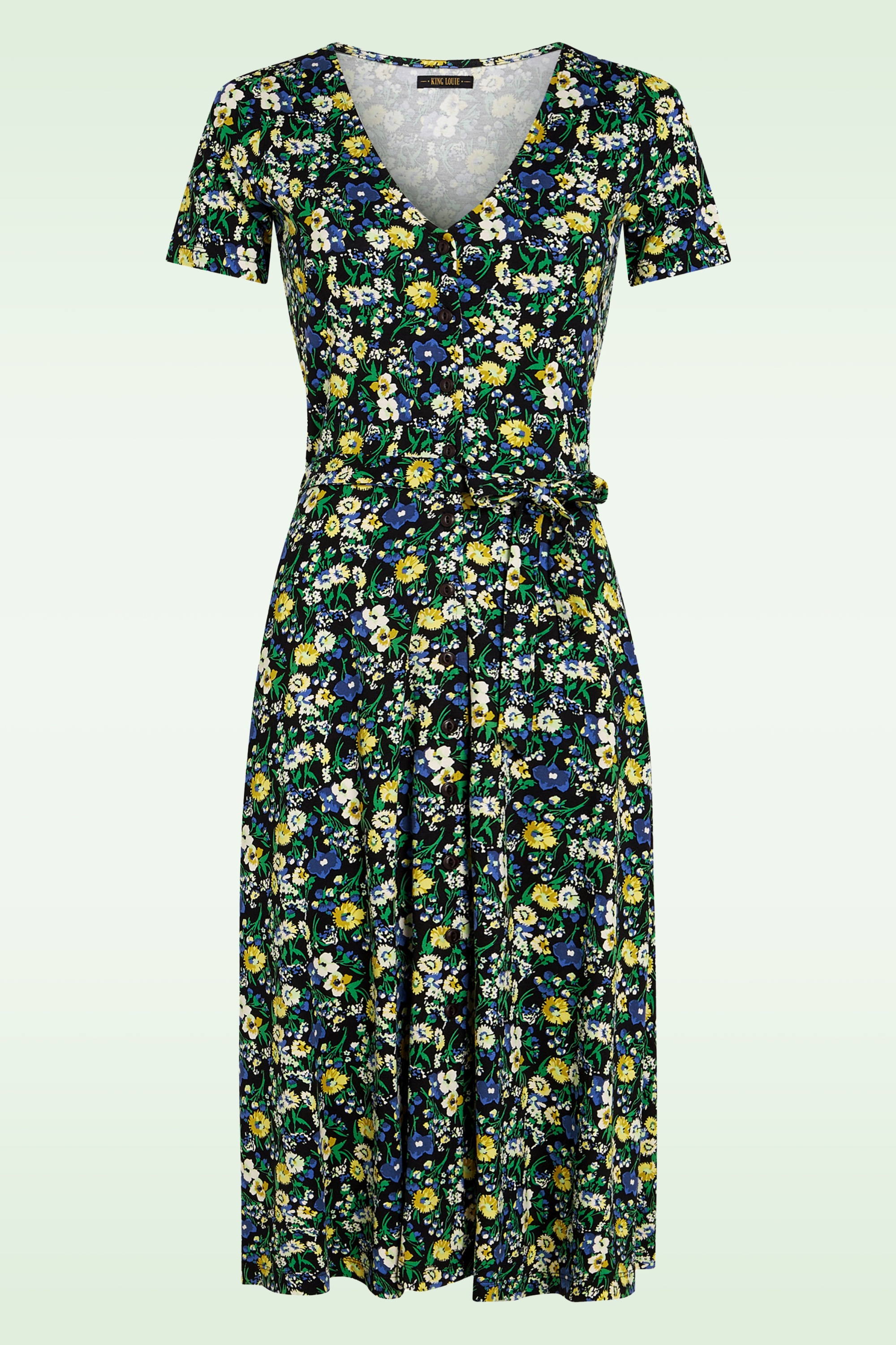 King Louie - Erica Senora jurk in zwart 2